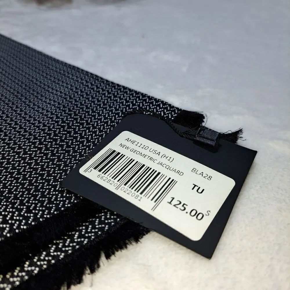NWT The Kooples New Geometric Jacquard Scarf